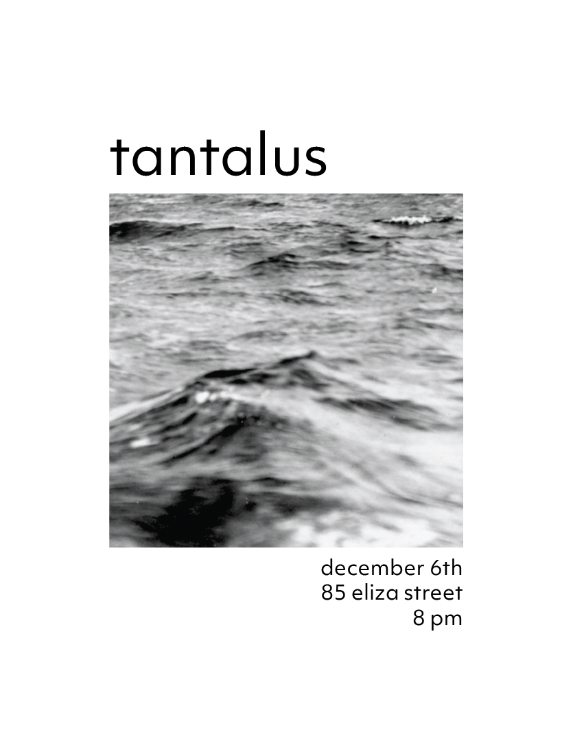 Tantalus improv comedy performance poster at St. Rita's Music Room, Beacon NY